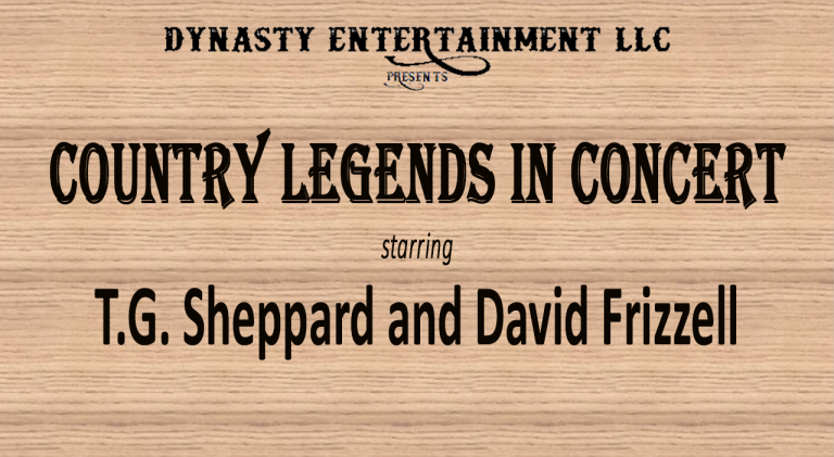 Dynasty Entertainment LLC Presents Country Legends in Concert Starring T.G. Sheppard and David Frizzell at the Adler Theatre  teaser image