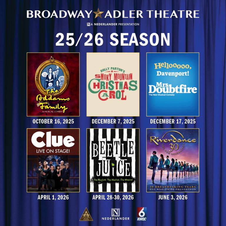 Introducing the 2025-2026 Broadway at the Adler Theatre Season