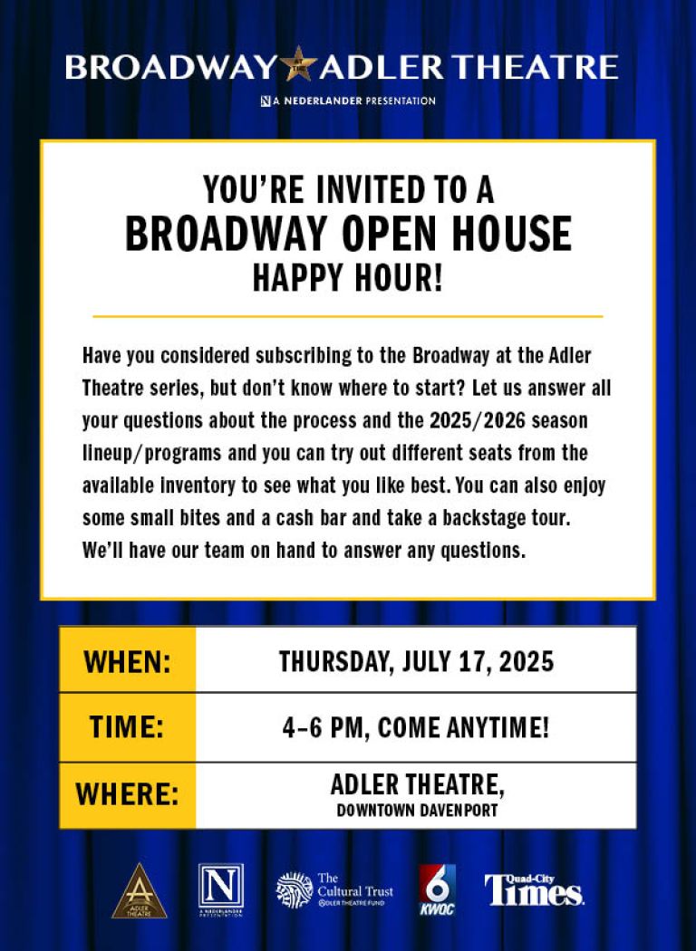 ADLER THEATRE HOSTS A BROADWAY OPEN HOUSE teaser image