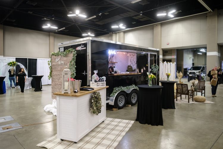 food truck inside the RiverCenter event space