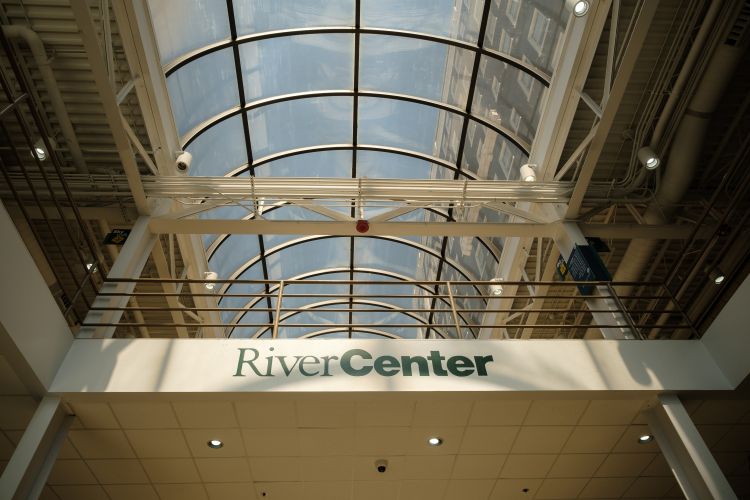 RiverCenter skylight in the atrium