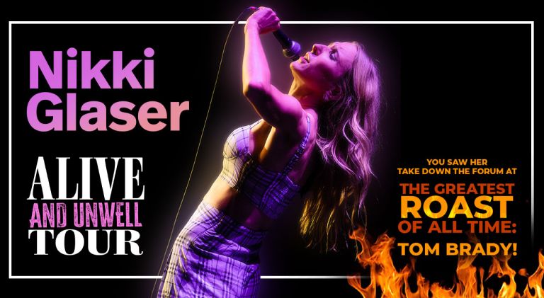 COMEDIAN NIKKI GLASER ANNOUNCES MORE ‘ALIVE AND UNWELL TOUR’ DATES teaser image