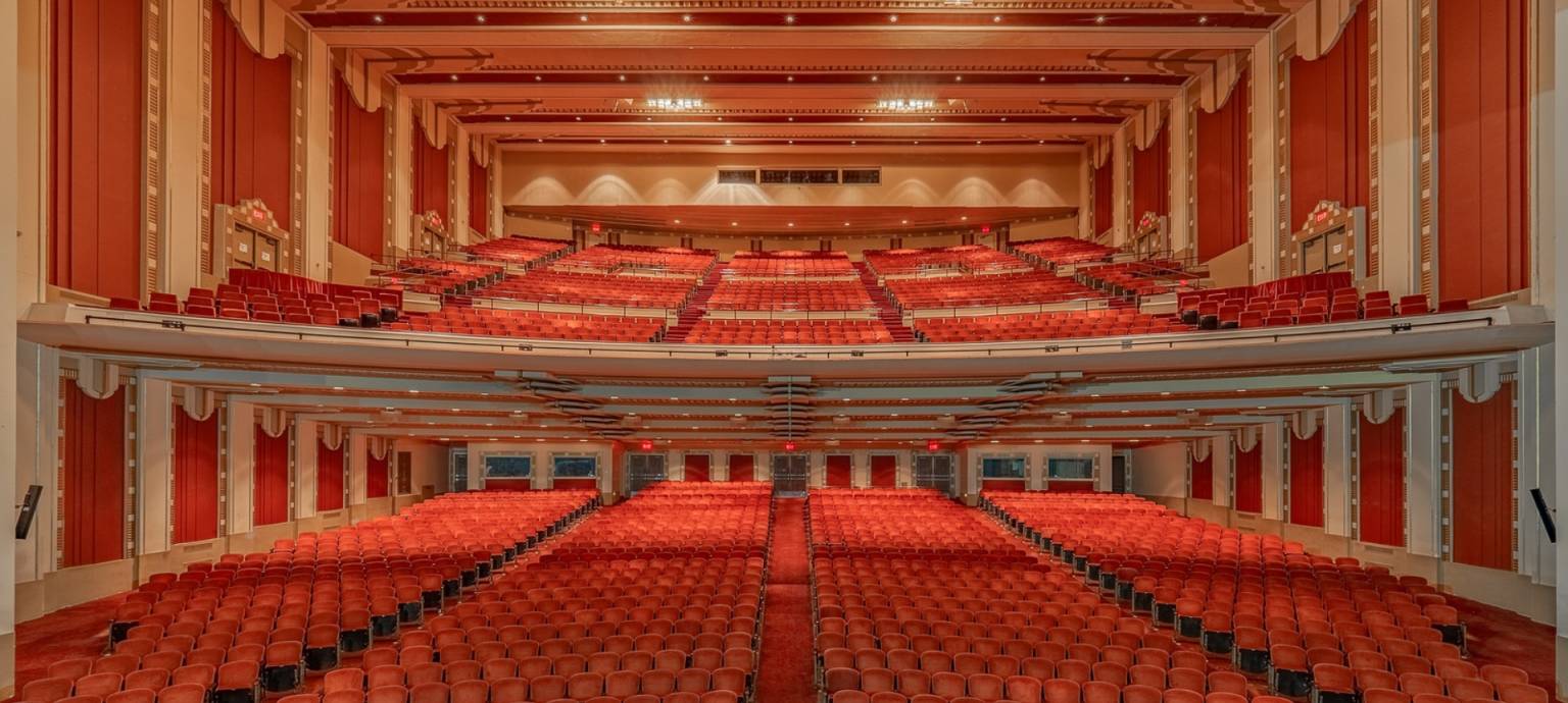 Adler Theatre signature red seating